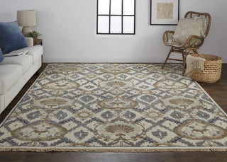 Beall Traditional Oriental - Ivory/Gray/Taupe