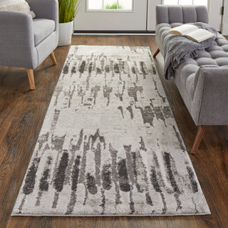 The Rug Corner Feizy Vancouver Modern Abstract - Ivory/Brown/Gray  