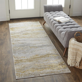 Aura Modern Abstract - Gold/Gray/Ivory