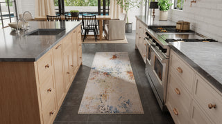 The Rug Corner Feizy Sonora Modern Abstract - Ivory/Blue/Red  