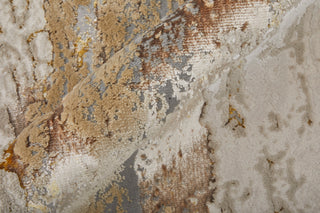 Aura Modern Abstract - Ivory/Gold/Brown