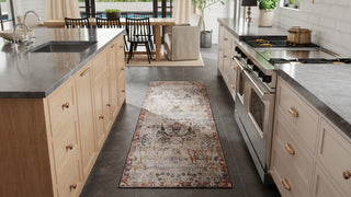 The Rug Corner Feizy Melrose Transitional Ikat - Ivory/Red/Gray  