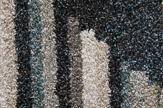 Richmond Modern Abstract - Ivory/Gray/Blue