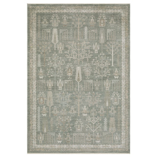 Keaton Green/Beige Area Rug KEA07