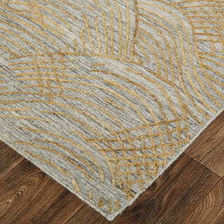 Taunton Transitional Abstract - Gold/Gray