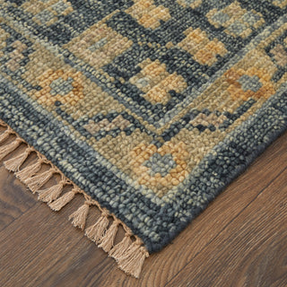 The Rug Corner Feizy Fillmore Transitional Medallion - Blue/Gray  