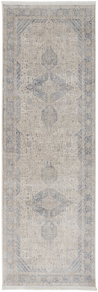 The Rug Corner Feizy Marquette Transitional Medallion - Taupe/Gray/Blue  Marquette Transitional Medallion - Taupe/Gray/Blue