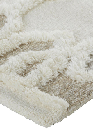 The Rug Corner Feizy Anica Transitional Trellis & Lattice - Ivory/Tan/Silver  