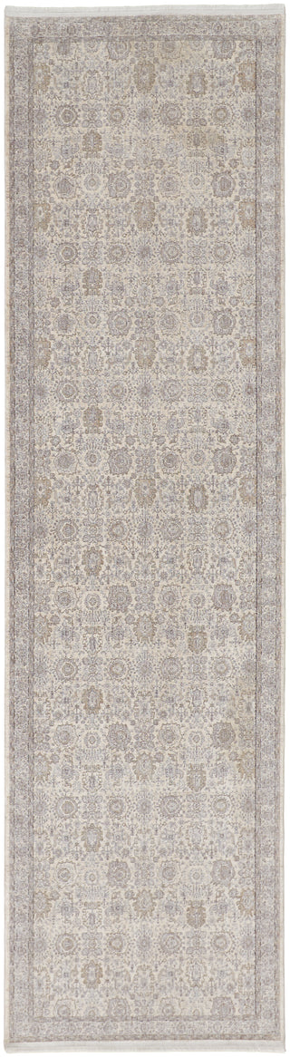 Marquette Transitional Oriental - Gray/Silver/Ivory