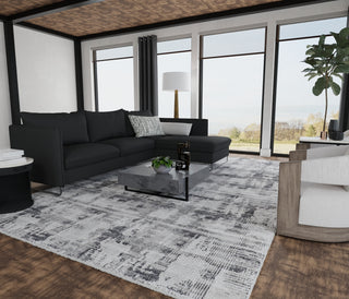 The Rug Corner Feizy Sonora Modern Abstract - Gray/Ivory  