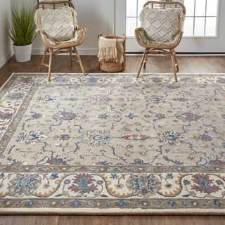 The Rug Corner Feizy Rylan Transitional Oriental - Taupe/Ivory/Blue  