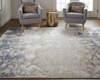 Laina Transitional Gradient & Ombre - Tan/Ivory/Blue