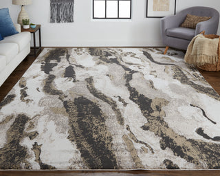 Vancouver Modern Abstract - Ivory/Brown/Taupe