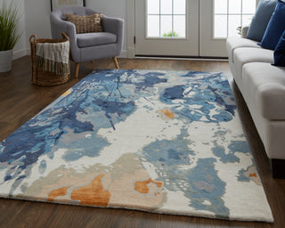 The Rug Corner Feizy Dafney Transitional Floral & Botanical - Blue  