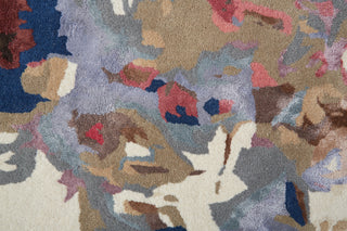 Dafney Transitional Floral & Botanical - Blue/Pink/Gray