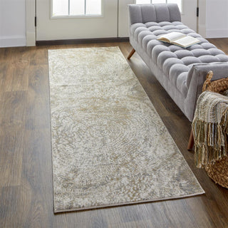 Parker Transitional Abstract - Ivory/Tan/Gray