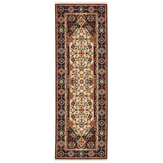 Lilihan Red/Ivory Area Rug 1802W