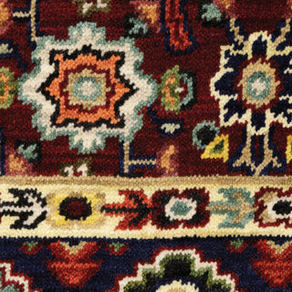 Lilihan Red/Ivory Area Rug 1802W