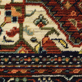 Lilihan Red/Blue Area Rug 001C6