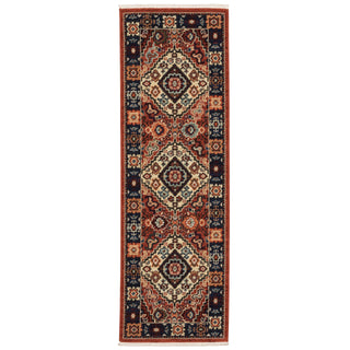Lilihan Red/Blue Area Rug 2061V