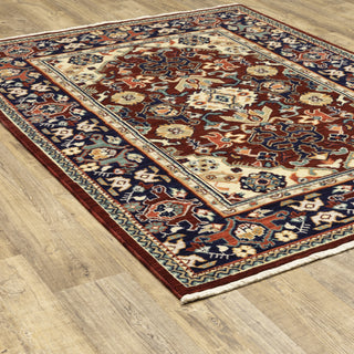 Lilihan Red/Blue Area Rug 2062R