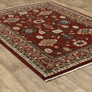 Lilihan Red/Black Area Rug 043S6