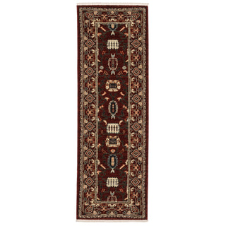 Lilihan Red/Black Area Rug 043S6