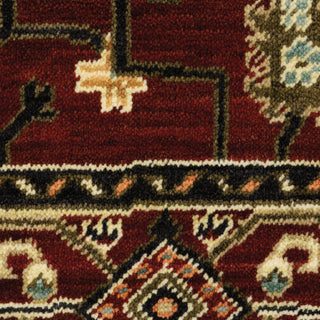 Lilihan Red/Black Area Rug 043S6