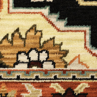 Lilihan Black/Red Area Rug 4929A