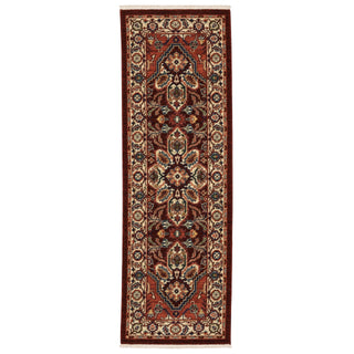 Lilihan Red/Ivory Area Rug 5502C