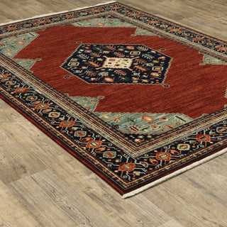 Lilihan Red/Blue Area Rug 5503M