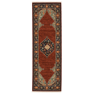 Lilihan Red/Blue Area Rug 5503M