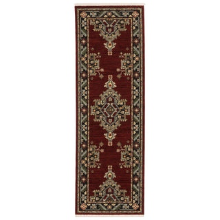 Lilihan Red/Black Area Rug 092R6