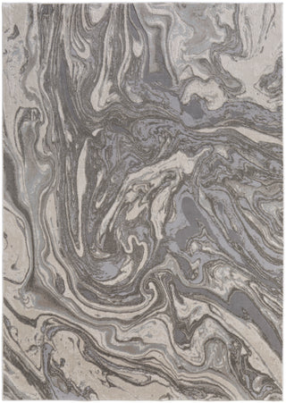 The Rug Corner Feizy Prasad Modern Watercolor - Gray/Ivory/Silver  Prasad Modern Watercolor - Gray/Ivory/Silver