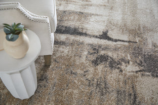 The Rug Corner Feizy Richmond Modern Abstract - Tan/Gray  