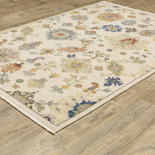 Lucca Ivory/Multi Area Rug 5507W