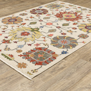 Lucca Ivory/Multi Area Rug 8111W
