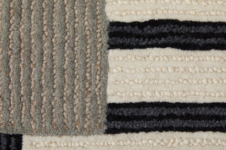 The Rug Corner Feizy Maguire Transitional Abstract - Ivory/Gray/Black  