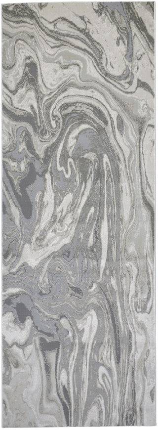The Rug Corner Feizy Prasad Modern Watercolor - Gray/Ivory/Silver  Prasad Modern Watercolor - Gray/Ivory/Silver