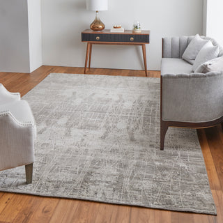 The Rug Corner Feizy Eastfield Modern Abstract - Gray/Ivory  