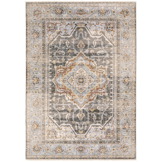 Maharaja Charcoal/Blue Area Rug 1803X
