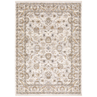Maharaja Ivory/Grey Area Rug 070W1