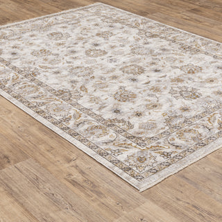 Maharaja Ivory/Grey Area Rug 070W1