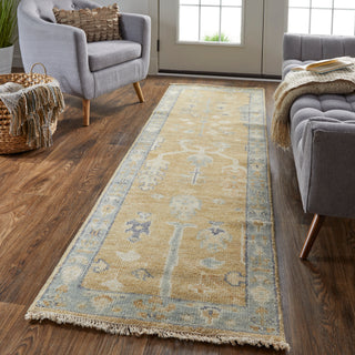 The Rug Corner Feizy Carrington Traditional Oriental - Gold/Blue/Gray  Carrington Traditional Oriental - Gold/Blue/Gray