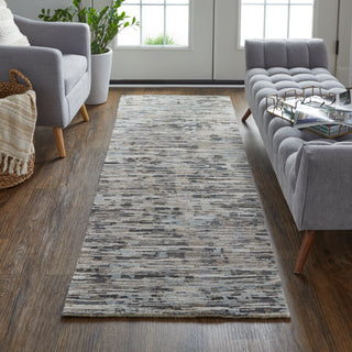 The Rug Corner Feizy Conroe Modern Abstract - Gray/Blue/Silver  