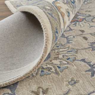 The Rug Corner Feizy Rylan Transitional Oriental - Taupe/Ivory/Blue  