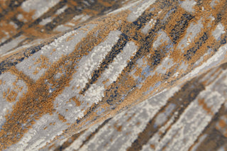 The Rug Corner Feizy Clio Modern Abstract - Blue/Orange/Gray  