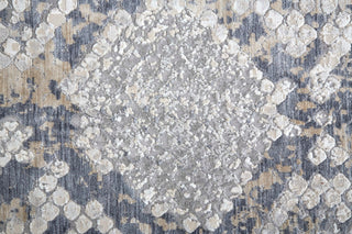 Laina Transitional Trellis & Lattice - Silver/Gray/Blue