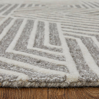 The Rug Corner Feizy Lytton Modern Geometric - Gray/Ivory  Lytton Modern Geometric - Gray/Ivory