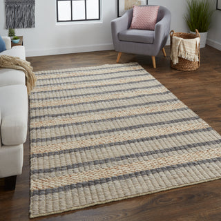 Berkeley Transitional Stripes - Ivory/Tan/Gray